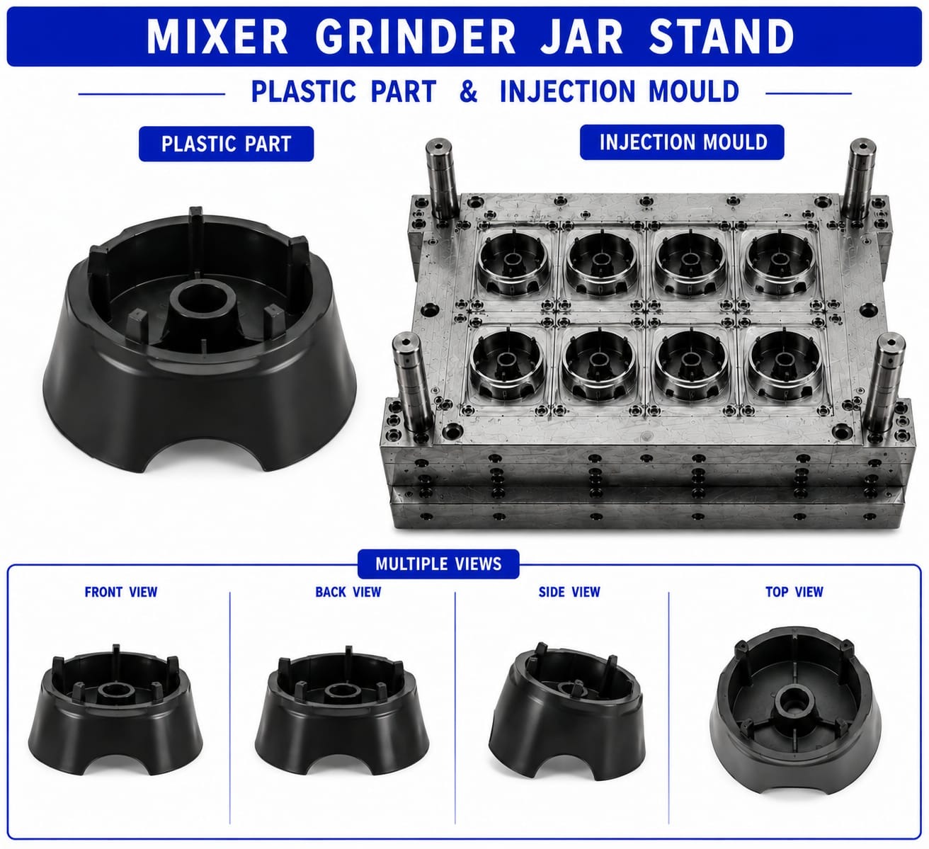 Mixer Grinder Plastic Jar Stand Mould and Moulding Service